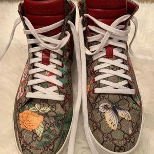 💯 authentic Gucci high top sneakers US 9  1/2